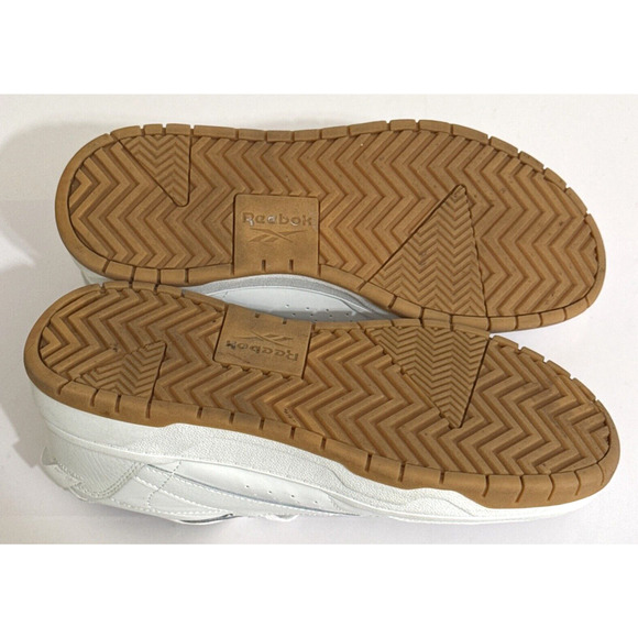 Women's Reebok Classics Chalk Casual Lace-Up Shoes AR30184W White/Rose/Gold - Picture 7 of 9